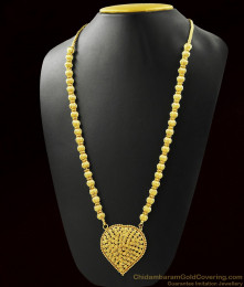 Gold Inspired Heart Dollar Beaded Necklace ARRG386